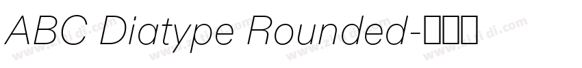 ABC Diatype Rounded字体转换